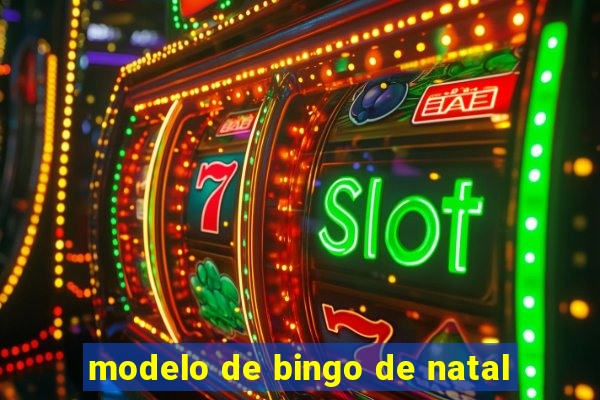 modelo de bingo de natal